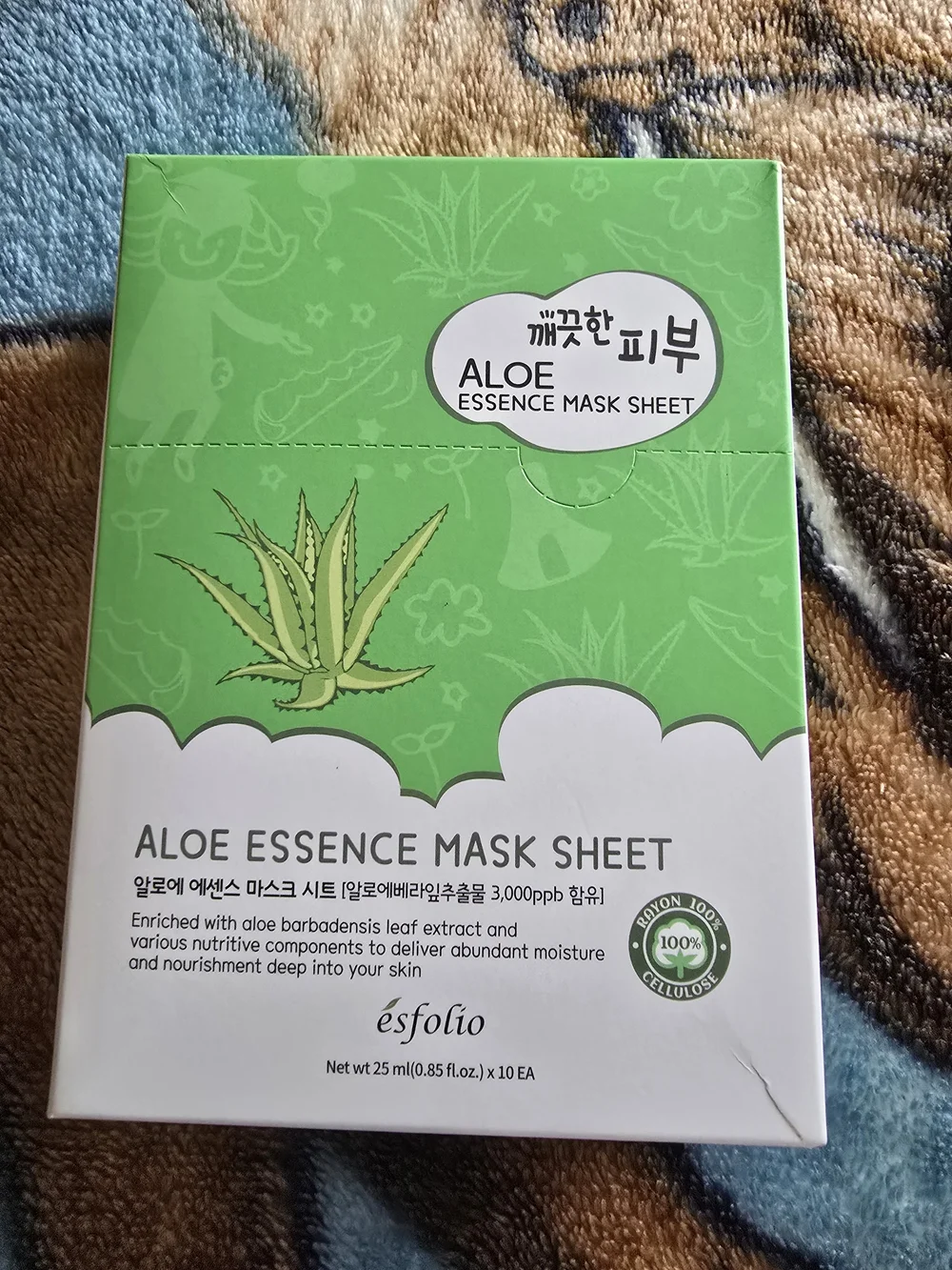 Aloe Essence Mask Sheet – Esfolio 10 Pack